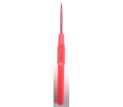 Крючок Цветной с пластиковой ручкой №2,0 , 2,0