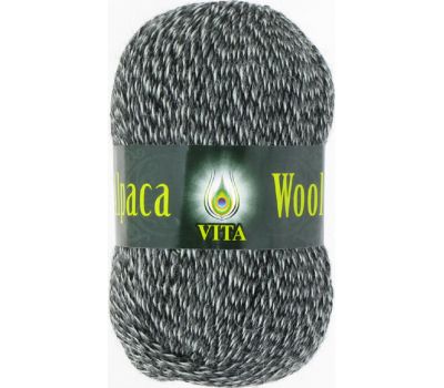 Vita Alpaka wool Черно белый меланж, 2988