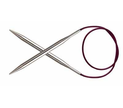 50/2,00 Knit Pro Спицы круговые "Nova Metal" никелированная латунь, серебристый, №2,0, 10381