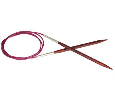 100/6,00 Knit Pro Спицы круговые "CUBICS" 6.0мм/100см, ламинированная береза, коричневый, 25347