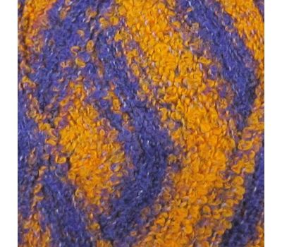 Пехорский текстиль Супер фантазийная Фиолетово рыжий меланж, 1028