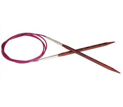 40/3,00 Knit Pro Спицы круговые "CUBICS" 3.0мм/40см, ламинированная береза, коричневый, 25121