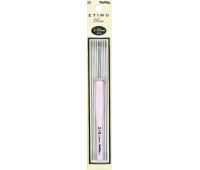 2,00 TULIP Крючок для вязания с ручкой "ETIMO Rose" 2,0мм, алюминий/пластик, серебристый/розовый