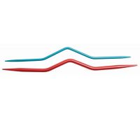 45501 KnitPro Спицы вспомогательные для кос 2,5мм, 4мм, алюминий, красный/синий, 2шт в упаковке