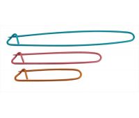 45502 Knit Pro Булавки для незакрытых петель , длина 16см, 11см, 8см, алюминий, синий/красный/оранжевый, 3шт в упаковке