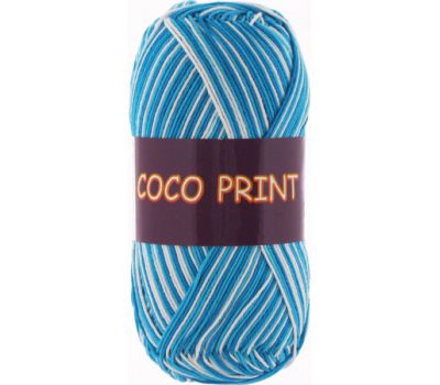 Vita cotton Coco print  Голубая бирюза меланж, 4668