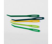 10900 Knit Pro Набор игл для шитья пряжей, пластик, желтый/зеленый/светло-зеленый/темно-бирюзовый, 4шт в наборе (2шт маленькие, 2шт большие)