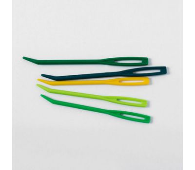 10900 Knit Pro Набор игл для шитья пряжей, пластик, желтый/зеленый/светло-зеленый/темно-бирюзовый, 4шт в наборе (2шт маленькие, 2шт большие), 10900