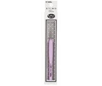 0,45 TULIP Крючок для вязания с ручкой "ETIMO Rose" 0,45мм, сталь/пластик, золотистый/серебристый/розовый