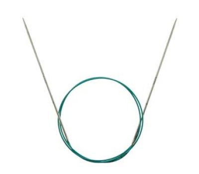 Спицы круговые "Mindful" Knit Pro 80/3,5 см нержавеющая сталь, серебристый, 36097