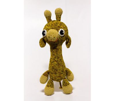 Набор Амигуруми для вязания игрушки Жираф Африка, размер 16смх12см, 1013342