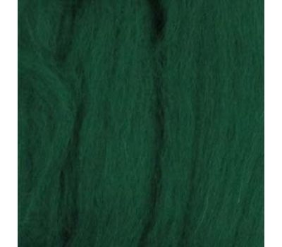 Пехорский текстиль Наборы для рукоделия Шерсть для валяния ПОЛУтонкая  Темно зеленый, 594