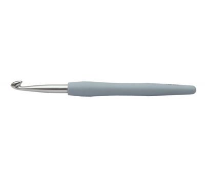7,00 Knit Pro Крючок для вязания с эргономической ручкой "Waves" Алюминий №7,0, 30915