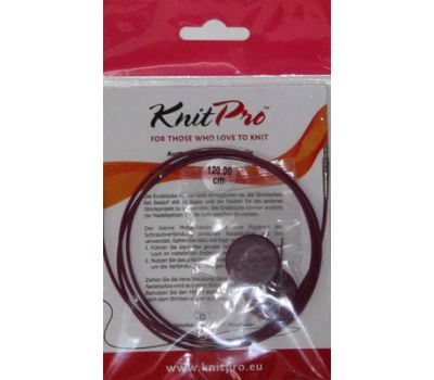 10504 Knit Pro Тросик (заглушки 2шт, ключик) для съемных спиц, длина 94см (готовая длина спиц 120см), фиолетовый, 10504