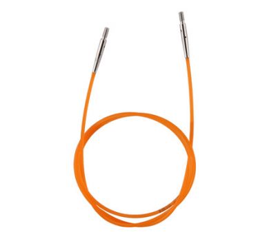 10634 Knit Pro Тросик (заглушки 2шт, ключик) для съемных спиц, длина 56см (готовая длина спиц 80см), оранжевый, 10634